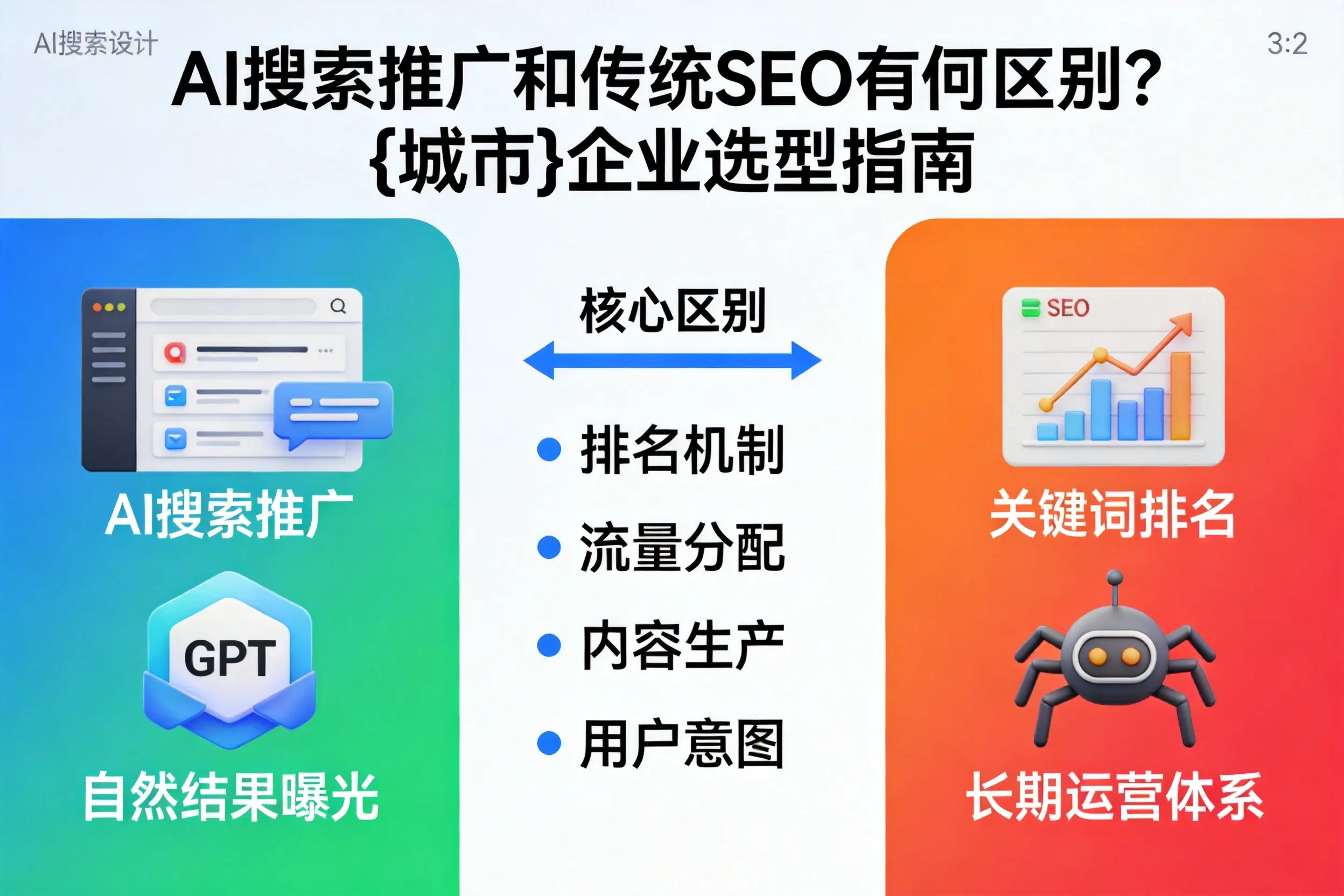 AI搜索推广和传统SEO有何区别?清远企业选型指南