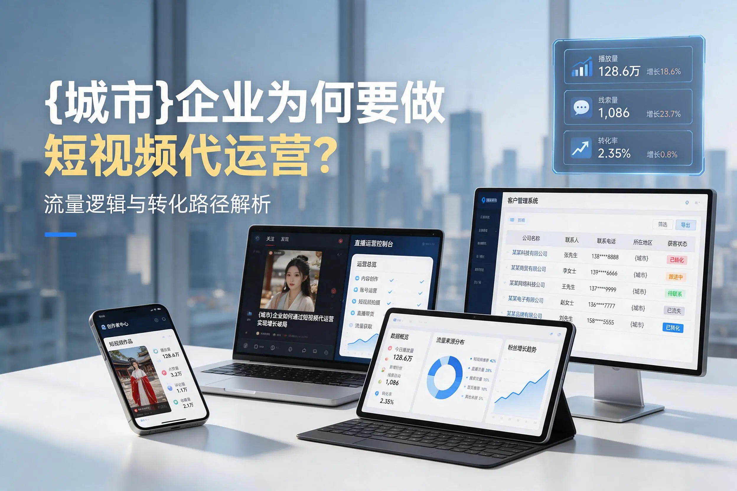 清远企业为何要做短视频代运营?流量逻辑与转化路径解析
