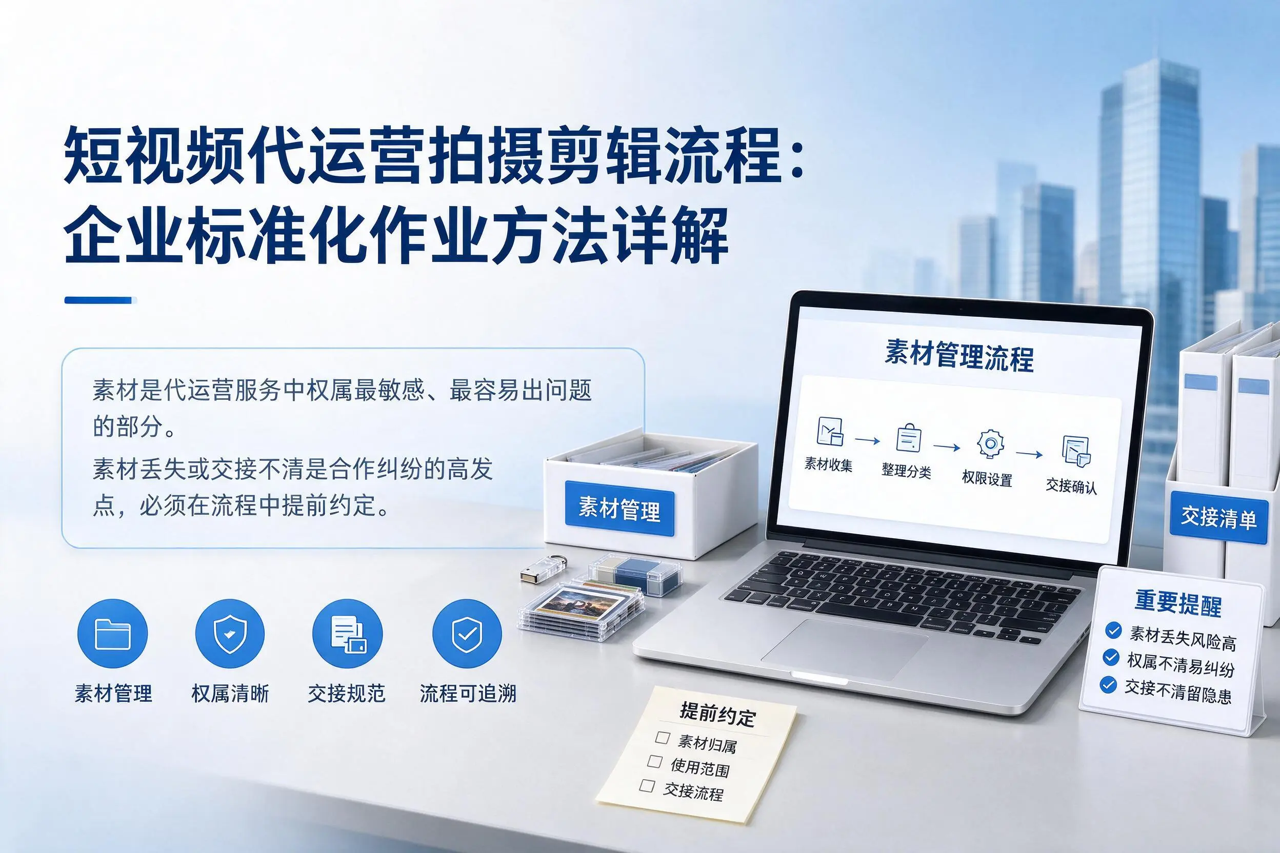 短视频代运营拍摄剪辑流程:清远企业标准化作业方法详解