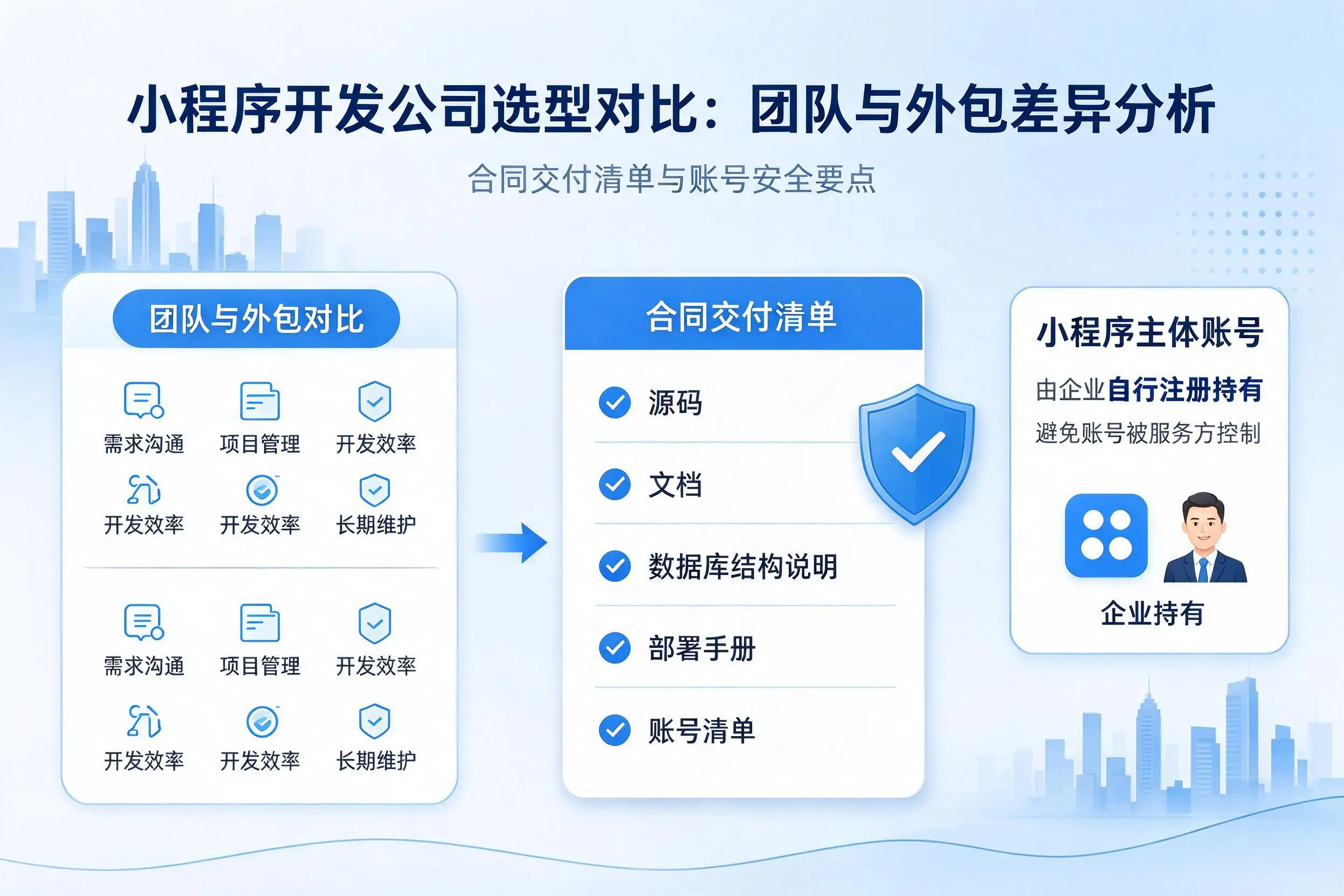 清远小程序开发公司选型对比：团队与外包差异分析