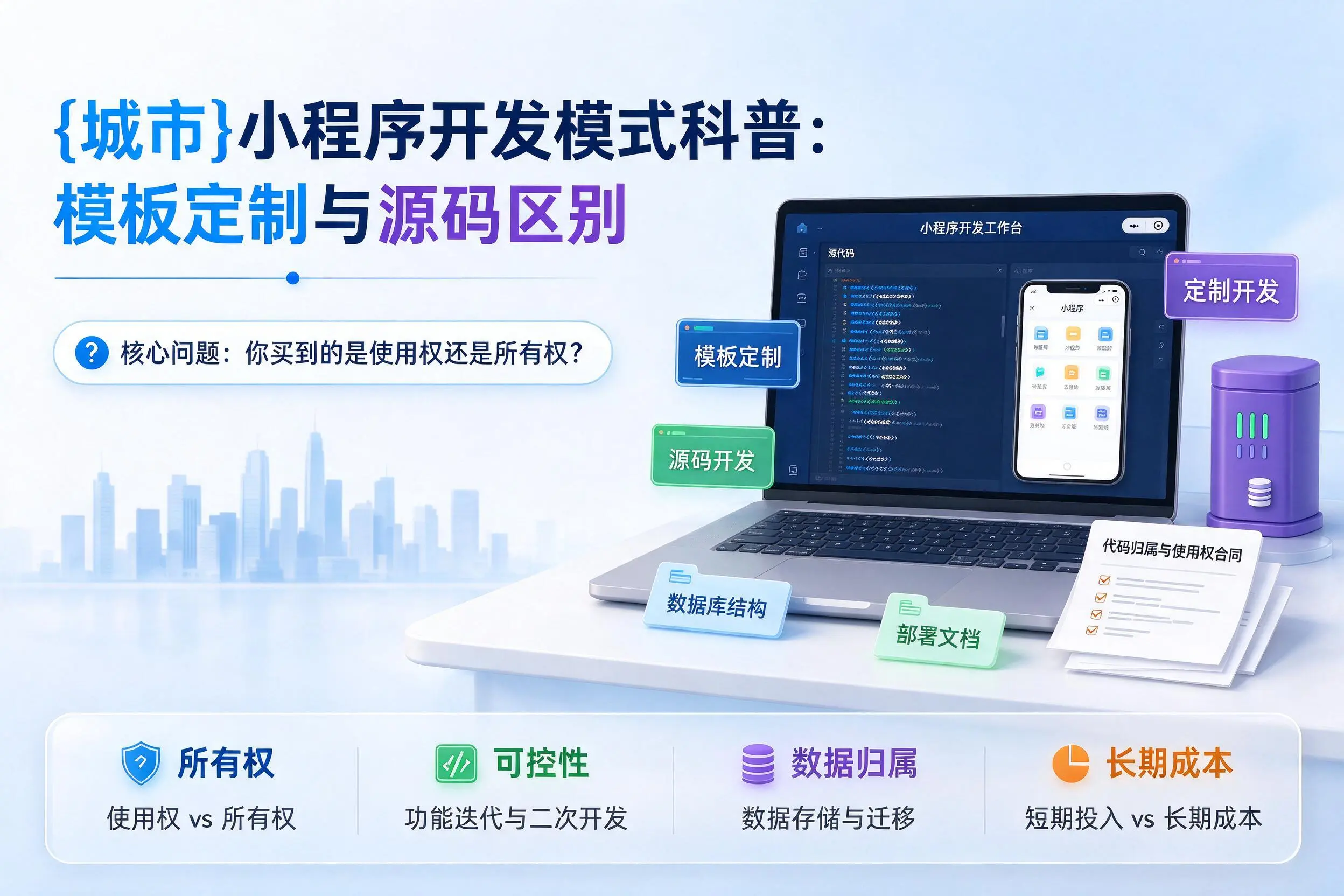 清远小程序开发模式科普：模板定制与源码区别