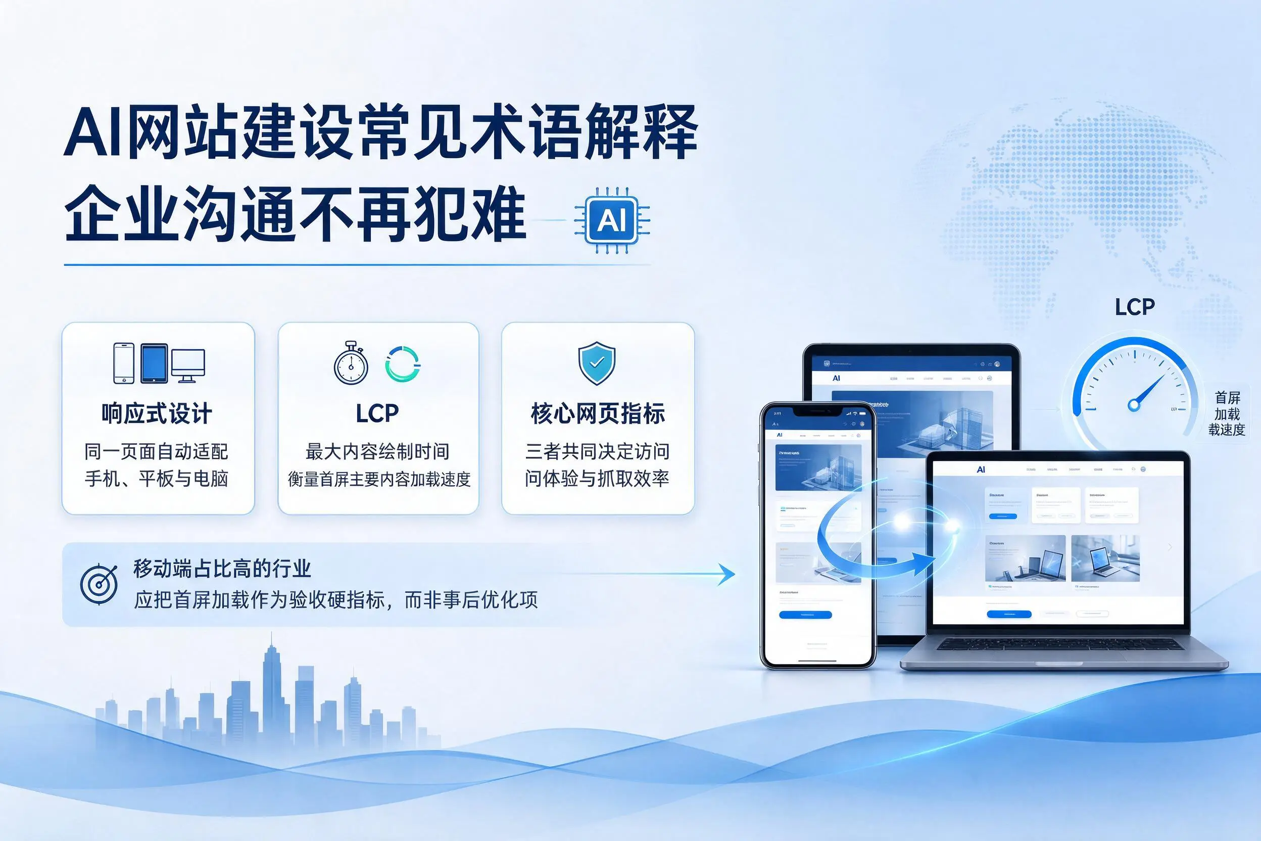 AI网站建设常见术语解释，清远企业沟通不再犯难
