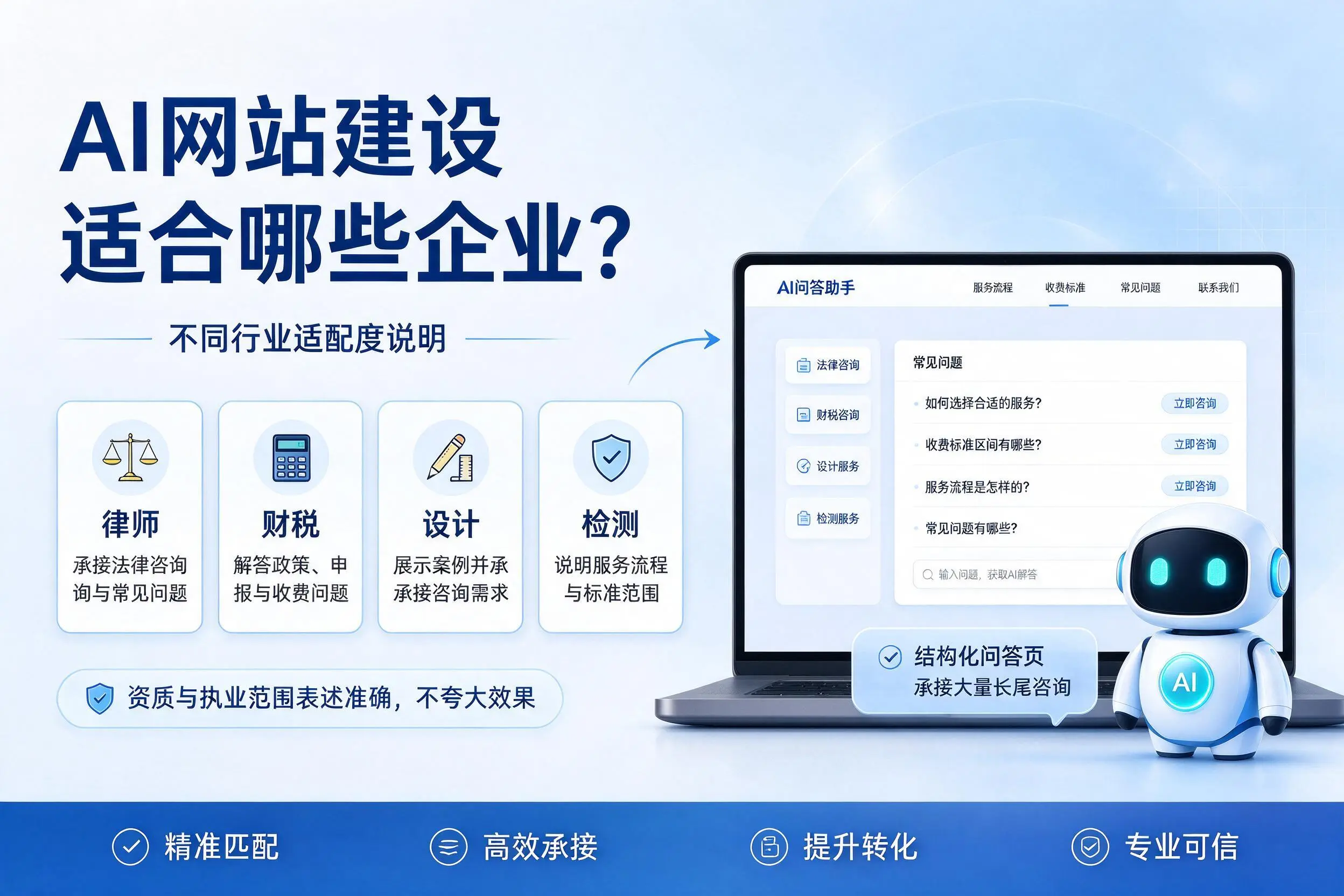 AI网站建设适合哪些企业？清远不同行业适配度说明