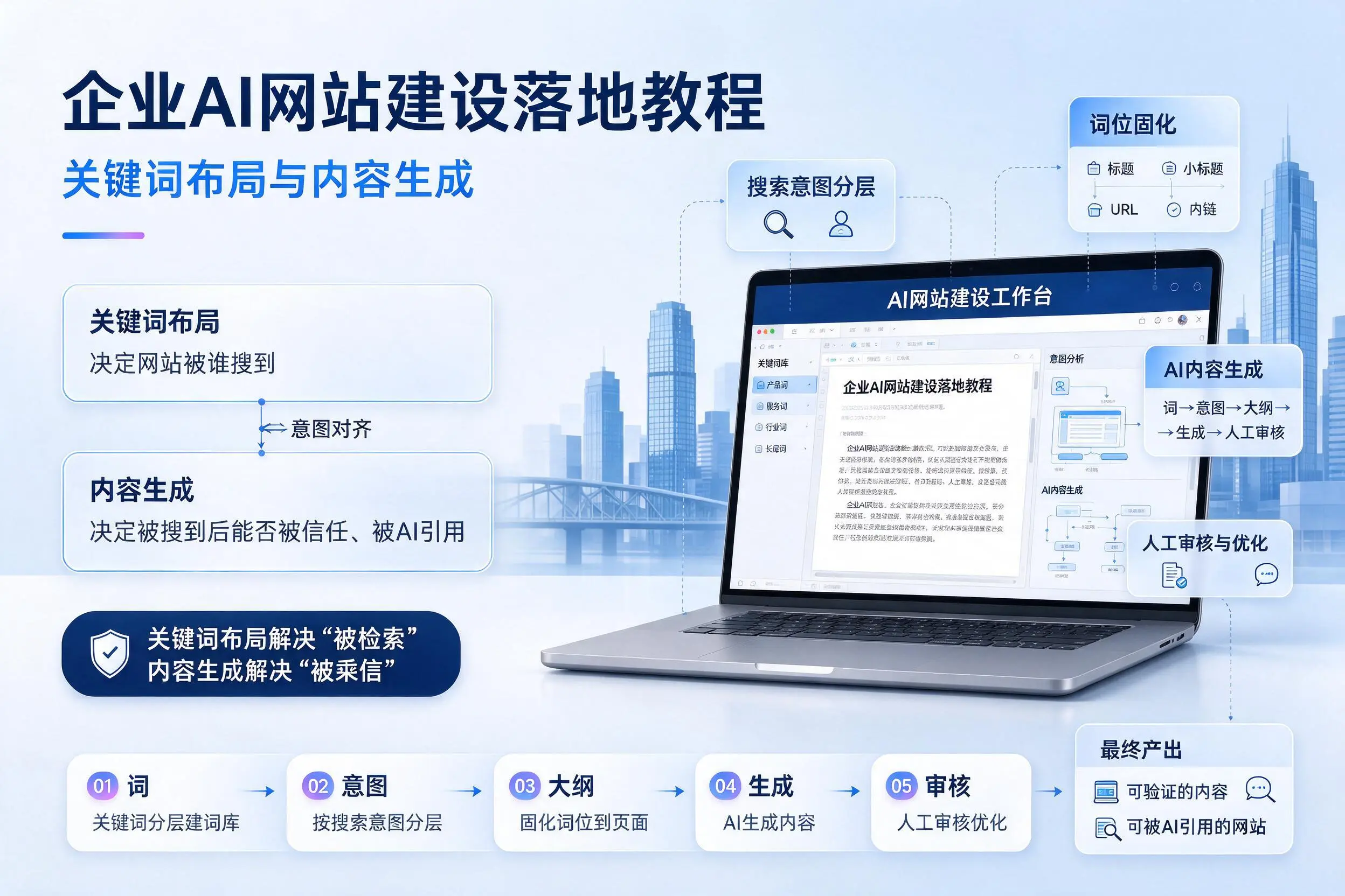 清远企业AI网站建设落地教程：关键词布局与内容生成