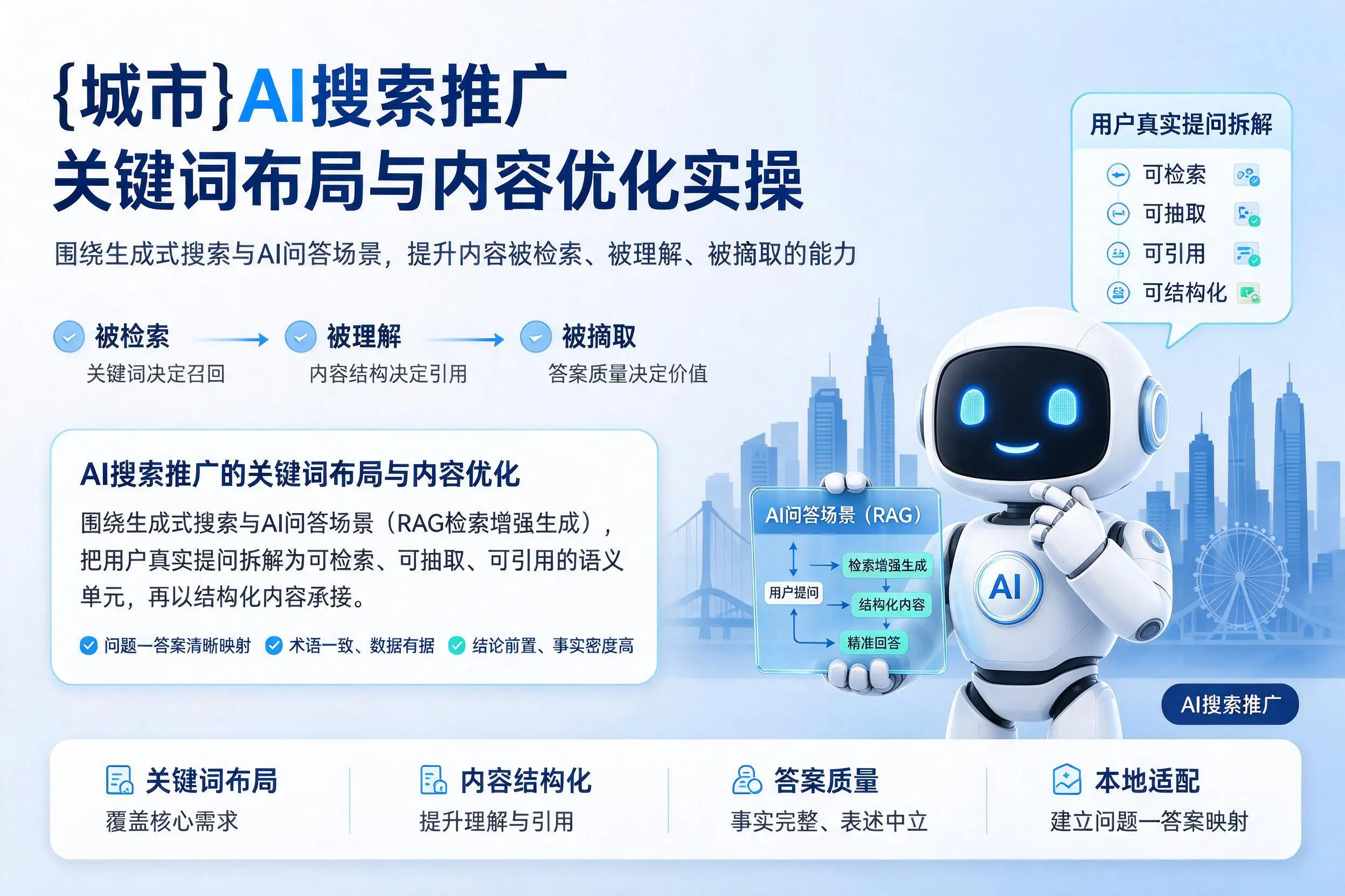 清远AI搜索推广关键词布局与内容优化实操